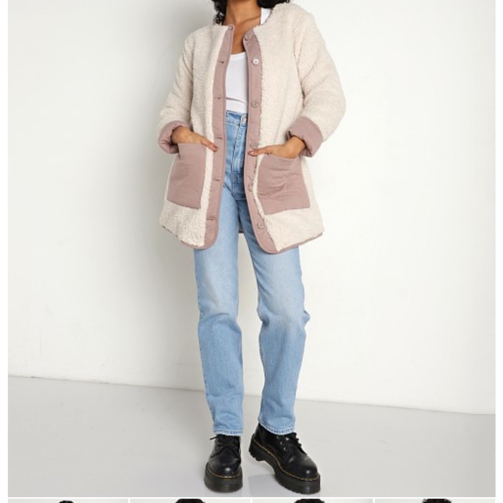 Z Supply reversible sherpa jacket size: M